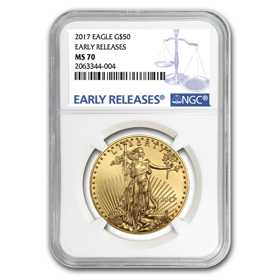 2017 4-Coin Gold American Eagle Set MS-70 NGC (Early Releases) 2017 4-Coin Gold American Eagle Set MS-70 NGC (Early Releases)